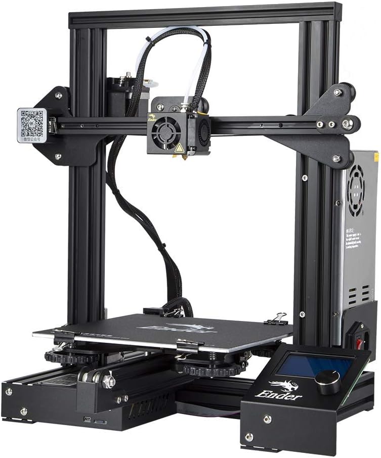 Official Creality Ender 3 3D Printer with Resume Printing, Stable Power Supply, Precise Printing, and V-Slot Rails, DIY 3D Printer, Printing Size 8.66x8.66x9.84 inches, Ideal for Mold Sample Printing