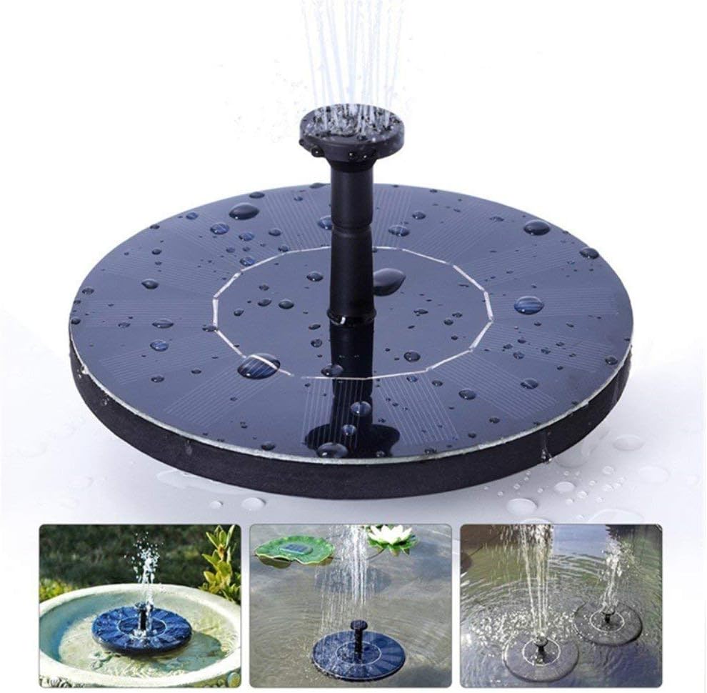 Solar Fountain for Bird Bath, Solar Powered Fountain Pump 1.5W Free Standing Floating Birdbath Water Pumps for Garden, Patio, Pond and Pool
