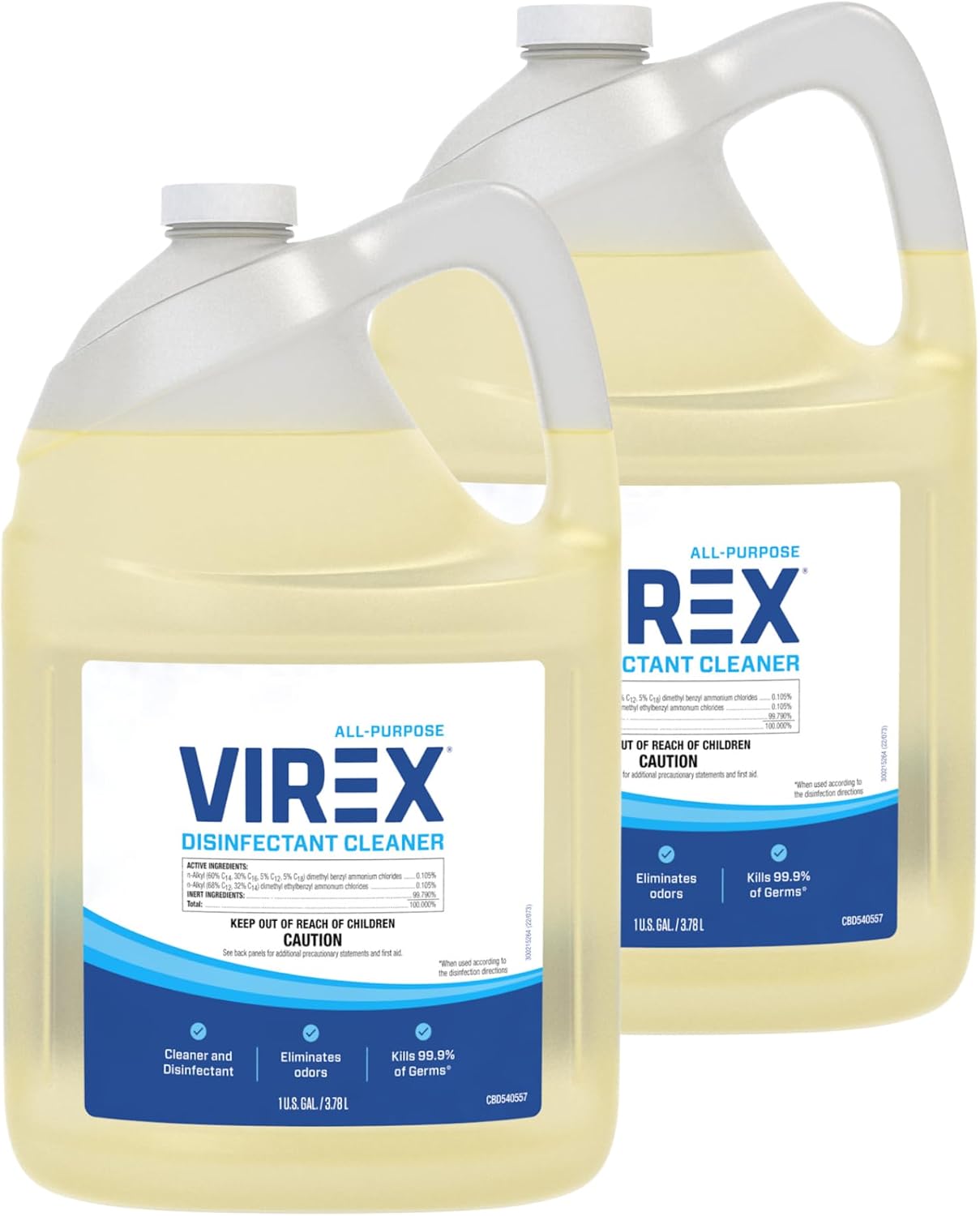 VIREX Diversey All Purpose Disinfectant Cleaner, 1 Gallon, 2 Pack
