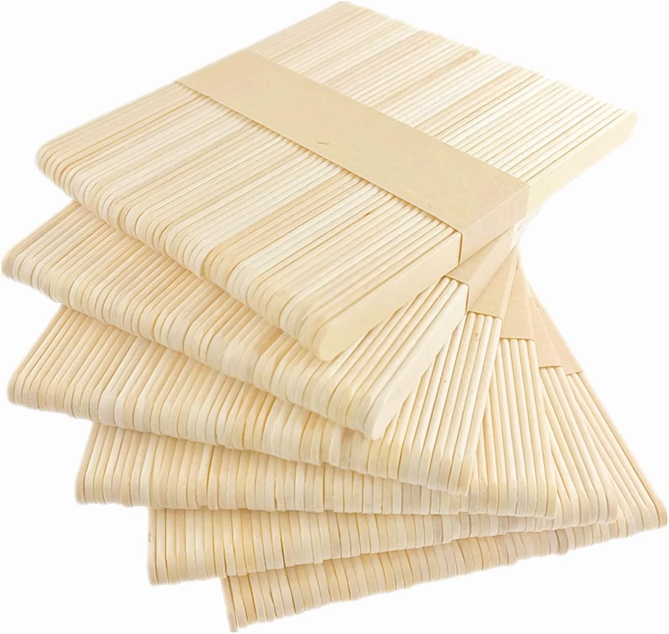 300pcs Wooden Craft Sticks, Natural Lollipop/Ice Cream Sticks, Smooth Edges for Arts & Handwork, 114 X 10 X 2mm