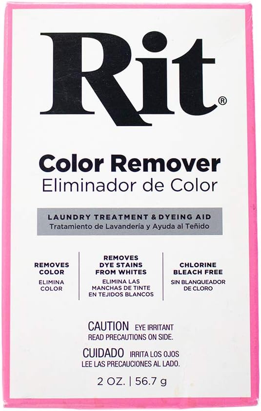 Rit Dye Powder Color & Rust Remover Great for Crafting DIY Works on Most Fabric Cotton Nylon