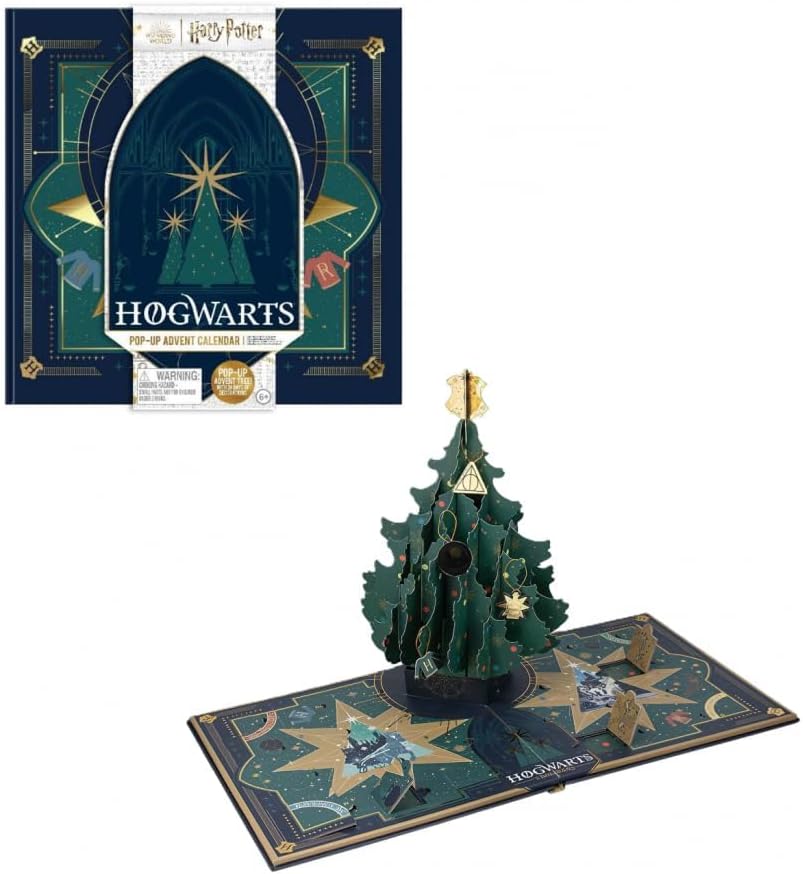 Paladone |Harry Potter 24 Day Christmas Advent Calendar | Pop-up Christmas Tree Book | Toys & Games | Puzzles | Stocking Filler | Officially Licensed Wizarding World Merchandise | Novelty Gift