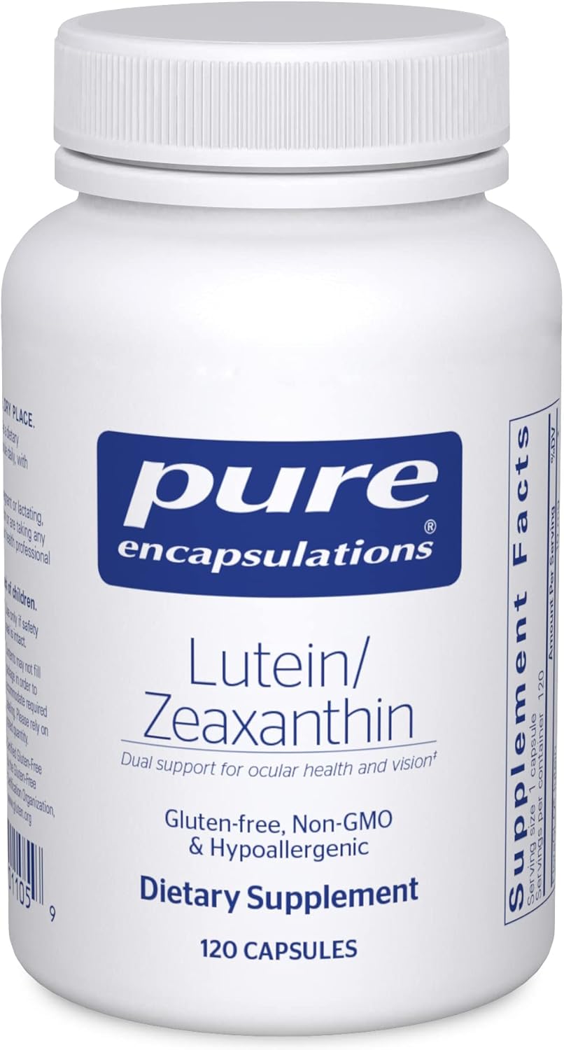Pure Encapsulations Lutein & Zeaxanthin - Supports Overall Vision* - Maintains Macular Pigment & Eye Health* - Antioxidant Support* - Vegan-Friendly & Non-GMO - 120 Capsules