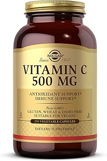 Solgar Vitamin C 500 mg, 250 Vegetable Capsules - Antioxidant & Immune Support - Overall Health - Supports Healthy Skin & Joints - Non-GMO, Vegan, Gluten Free, Kosher - 250 Servings