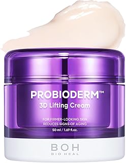 Probioderm 3D Lifting Cream 1.7 fl oz | Advanced Korean Anti-Aging Probiotic Night Moisturizer with 17-Peptide Complex & Patented Probioderm for Fine Lines and Wrinkles on Face and Neck