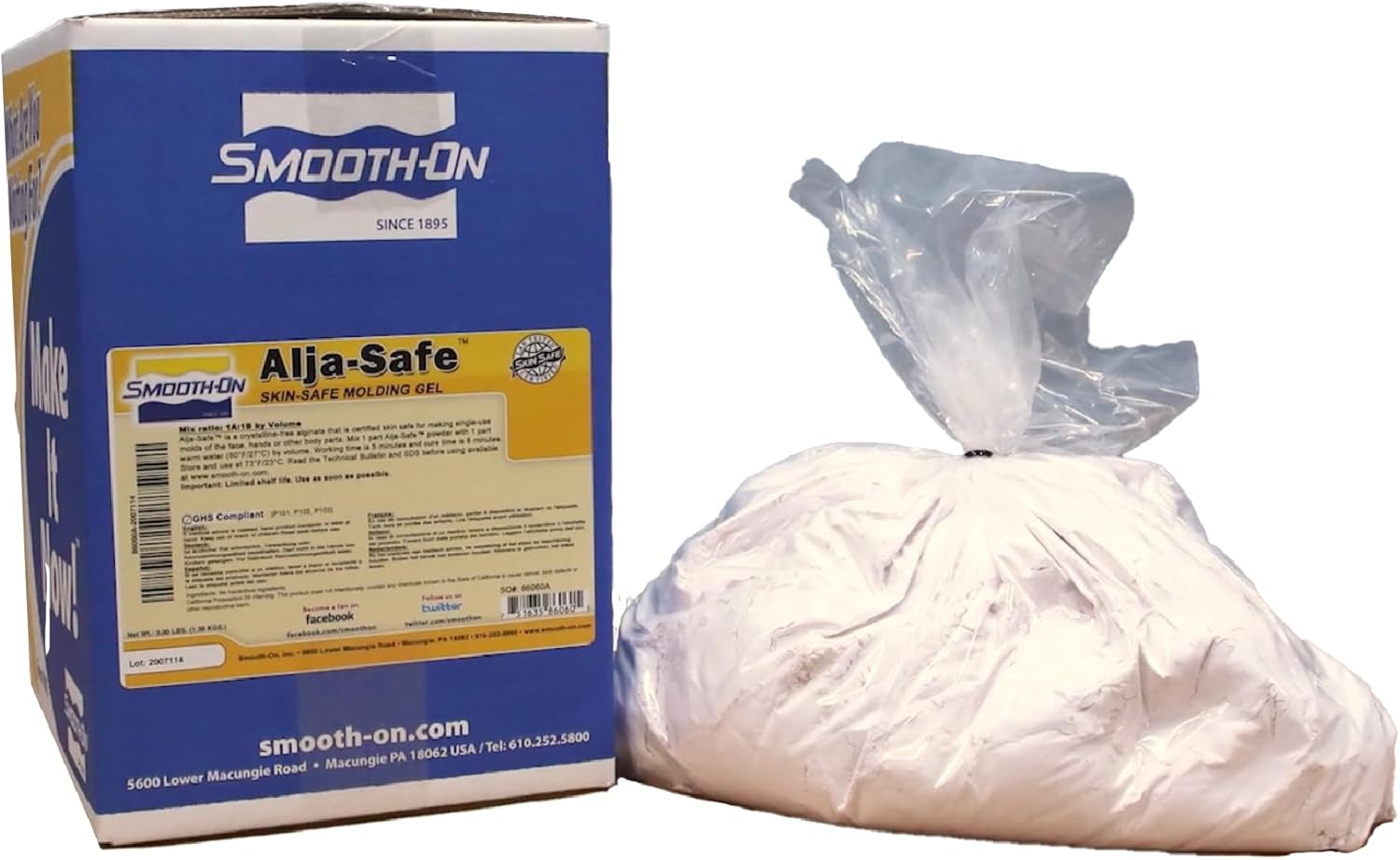 Smooth-On Alja-Safe™ Lifecasting Alginate Molding Powder, 3-lb Box
