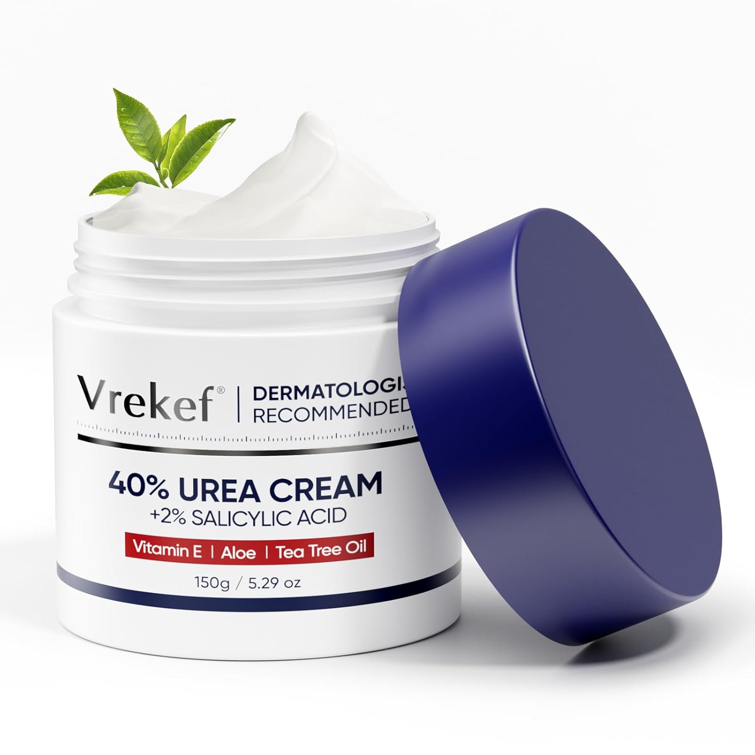 Urea Cream 40 Percent for Feet Maximum Strength, Urea Cream 40% Plus Salicylic Acid 2%, Foot & Hand Cream for Dry Cracked