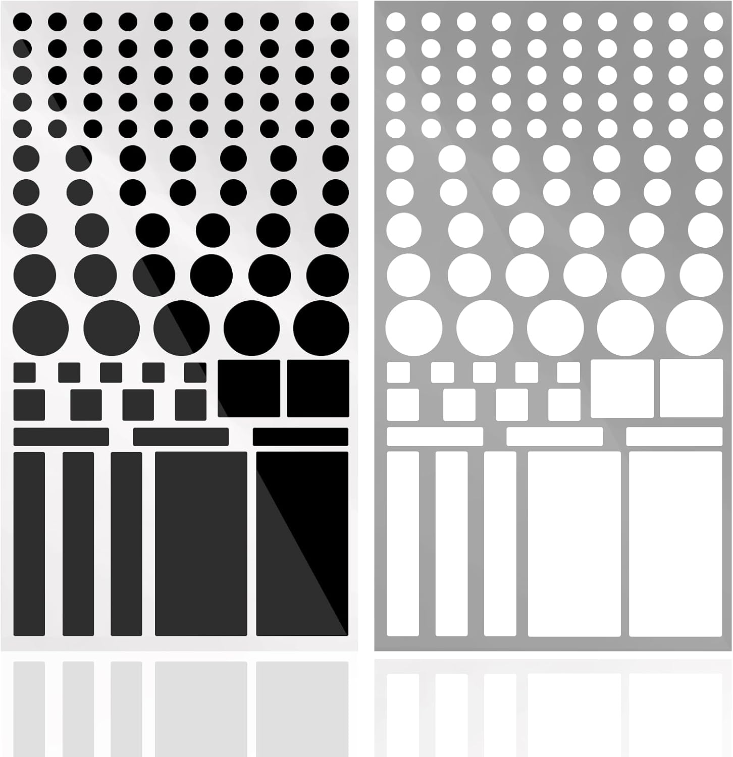 LED Light Blocking Stickers, mmcrz LED Light Blackout Sticker Light Dimming Stickers, LED Filters Dimming Sheets for Routers, TV LED Covers Blackout (Blackwhite- 2 Sheet 100% dim)