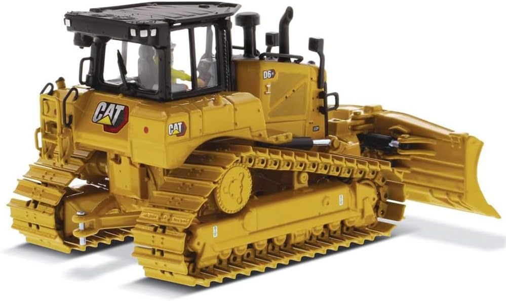 Diecast Masters CAT Caterpillar D6 XE LGP Track Type Tractor Dozer with VPAT Blade and Operator High Line Series 1/50 Diecast Model 85554
