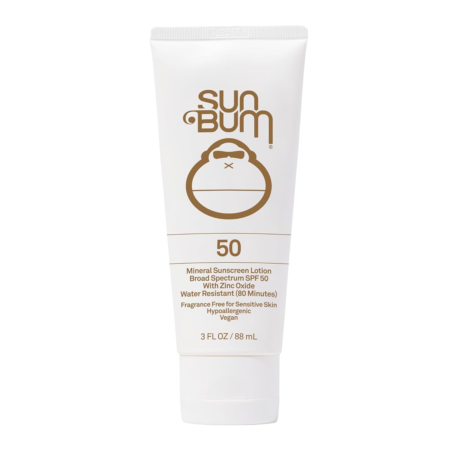 Sun Bum Mineral SPF 50 Sunscreen Body Lotion - Broad Spectrum Moisturizing Sunscreen with Vitamin E - Vegan and Hawaii 104 Act Compliant (Made without Octinoxate & Oxybenzone) - Travel Friendly 3 oz