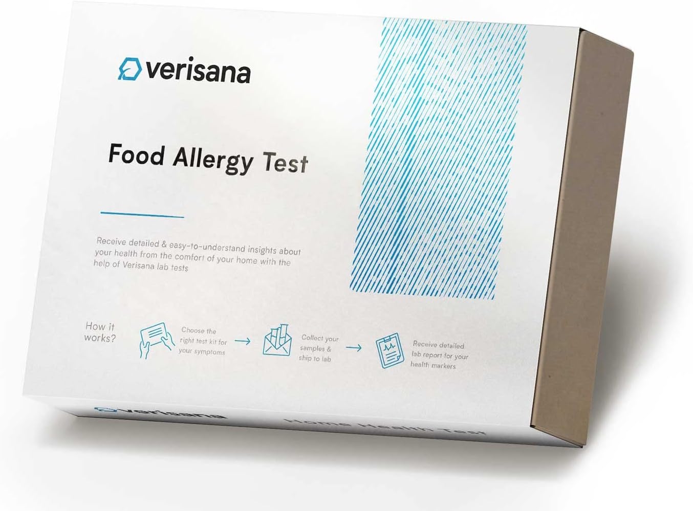 Verisana Food Allergy Test – 44 Foods Including Dairy, Meat, Fish, Grains, Fruit, Vegetables and Nuts