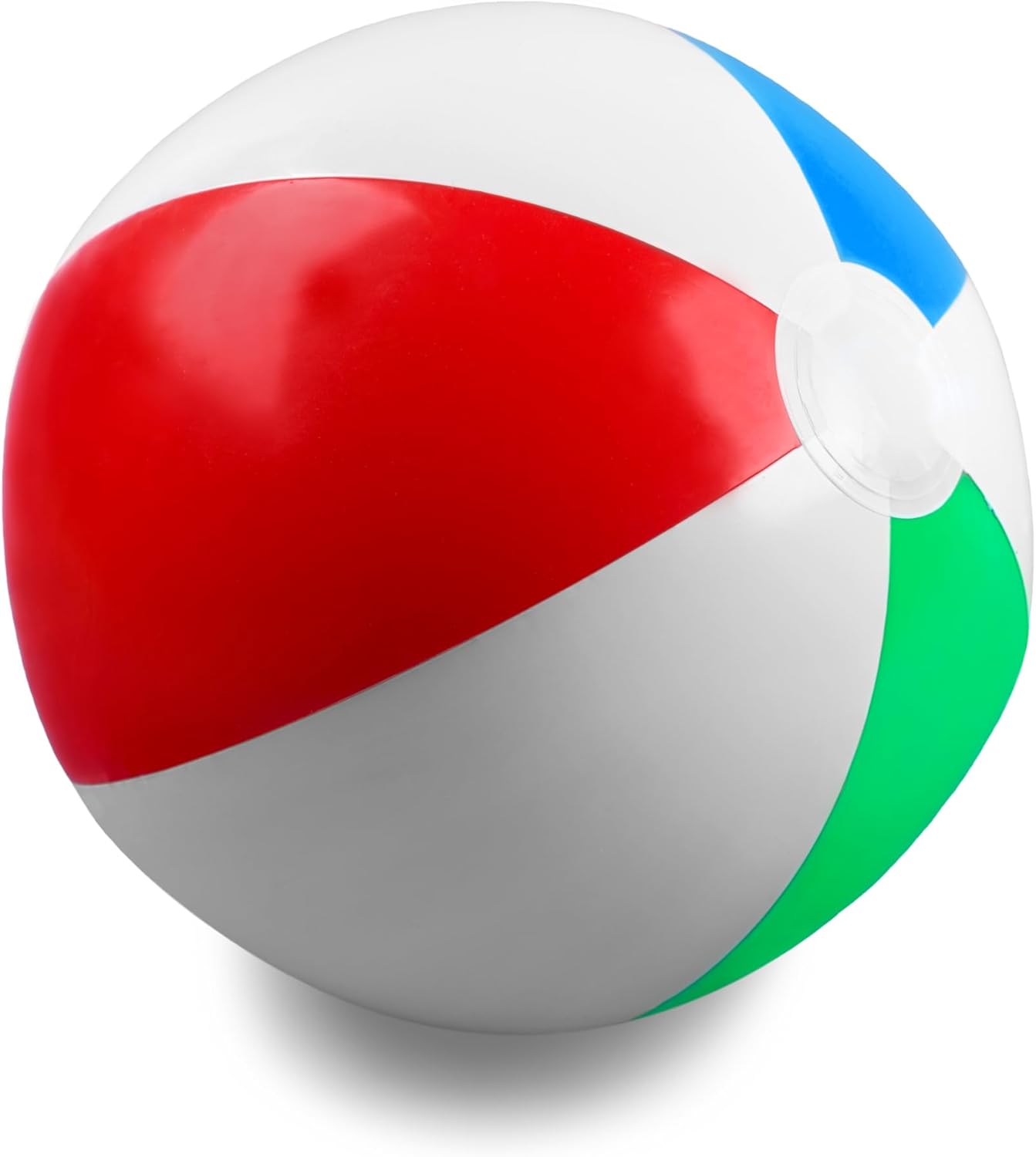 Navoys LARGE INFLATABLE BEACH BALL | 60cm/24 | Sealed Seams | One Way Air Valve | Vibrant Colours | Suitable for Swimming Pools, Beach Activities, Camping and Travel Games