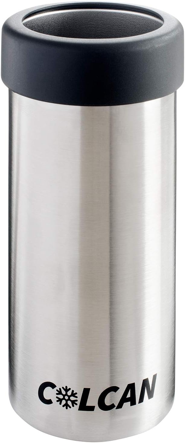 12oz Stainless Steel Slim Can Cooler for White Claws, Bon & Viv, Truly, Michelob Ultra, Redbull and More