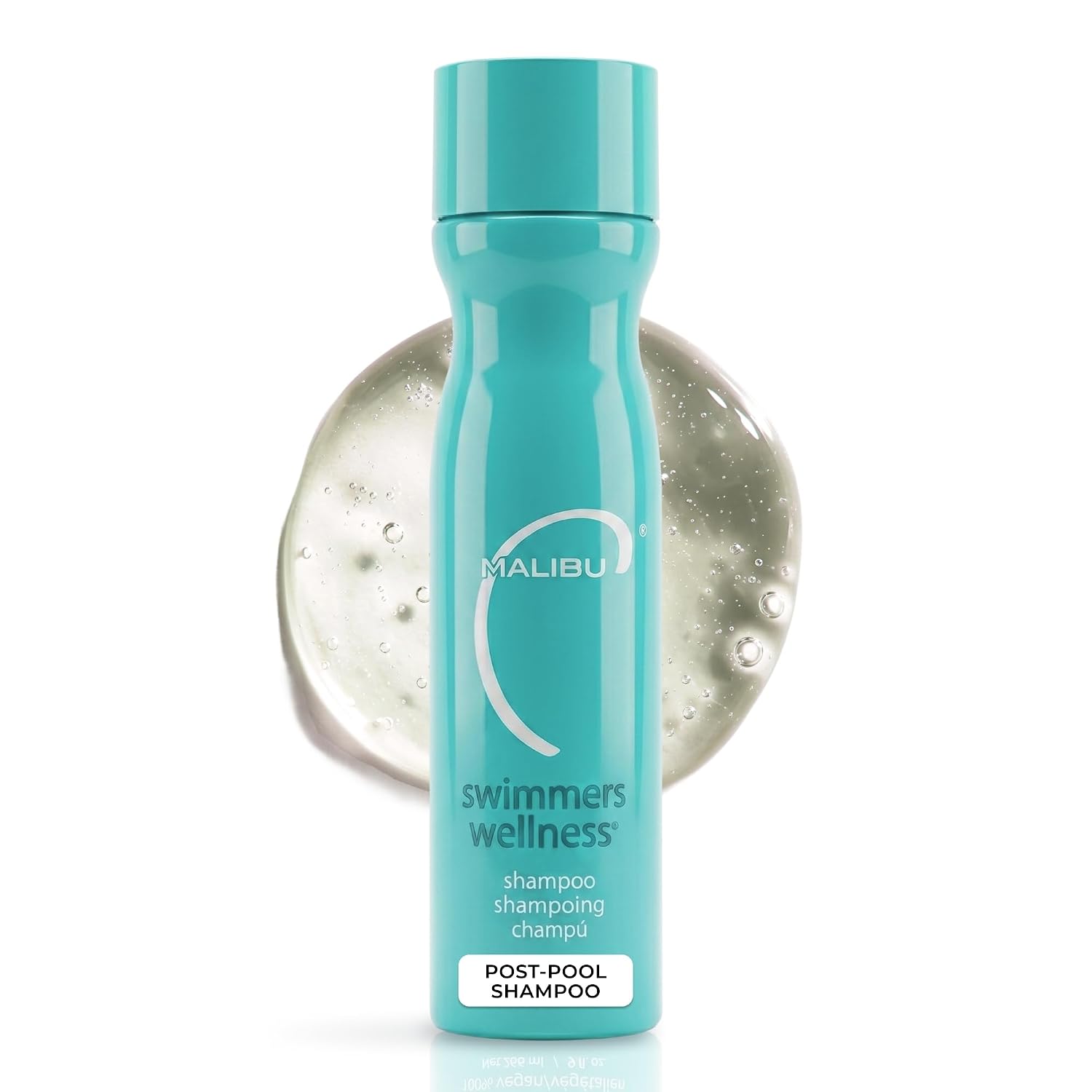 Malibu C Swimmers Wellness Clarifying Shampoo for Chlorine & Hair Build Up - Adults & Kids Swim Shampoo to Help Protect Against Pool Element Damage, Retain Moisture, Restore Shine & Texture (9 oz)
