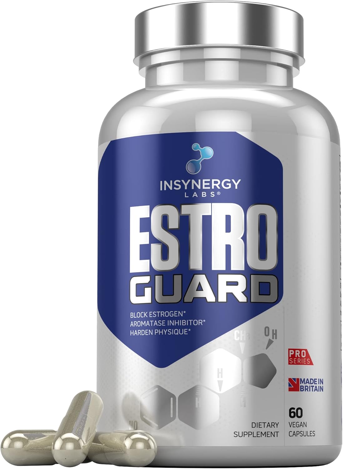Estro Guard Estrogen Blocker for Men (Highest Dosage) Anti Estrogen Tablets PCT Supplements | Muscle Building Supplements, Aromatase Inhibitor, Indole 3 Carbinol Stinging Nettle 60 Vegan Capsules