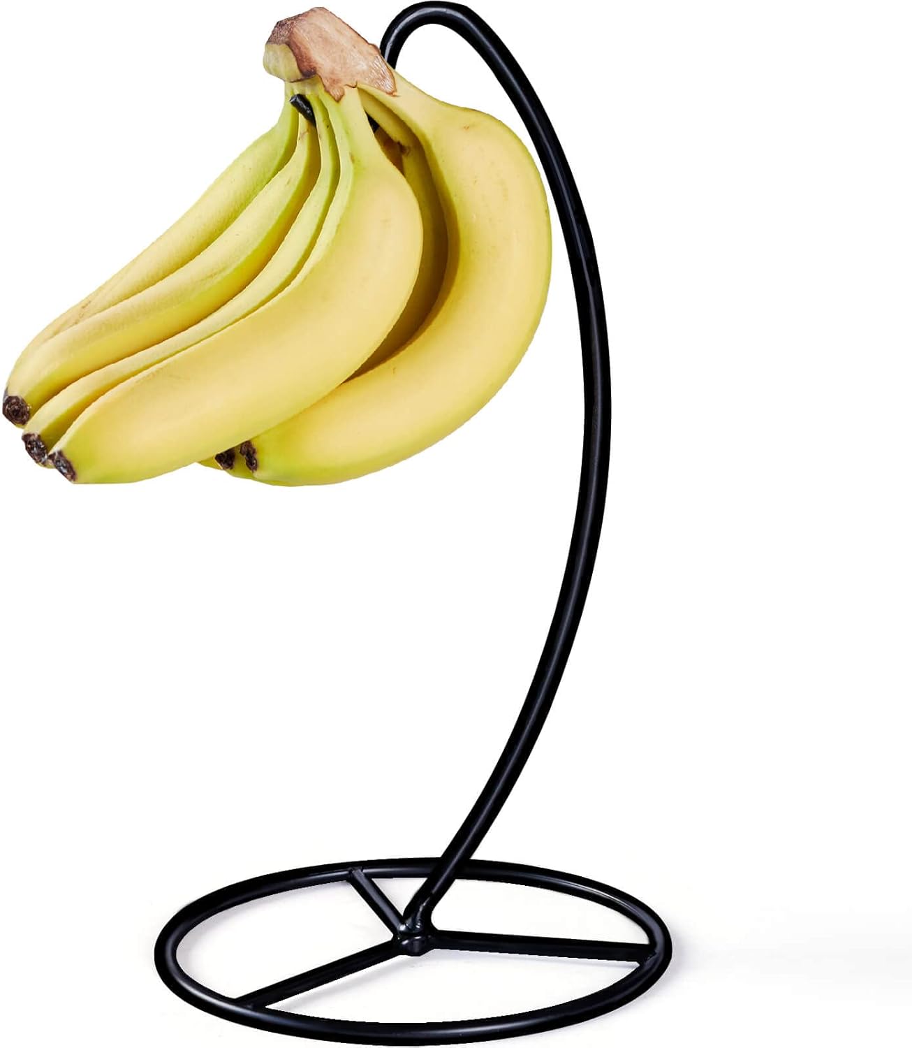 Banana Holder Stand, Banana Hanger Stand Black, Metal Bananas Tree Hanger to Keep Bananas Fresh for 15LB