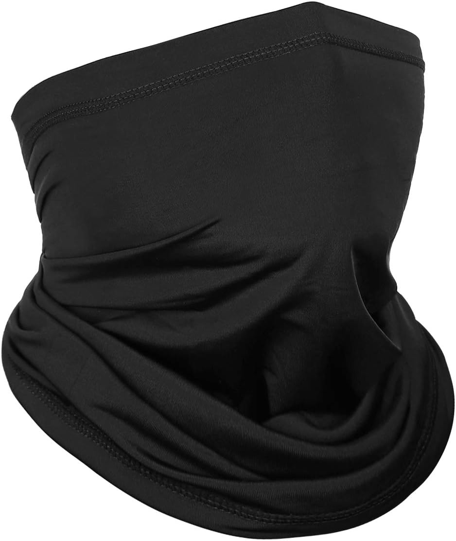 Achiou Cooling Neck Gaiter Face Cover Scarf, UV Protection Mask for Men and Women,Soft Windproof, Hiking Cycling Running