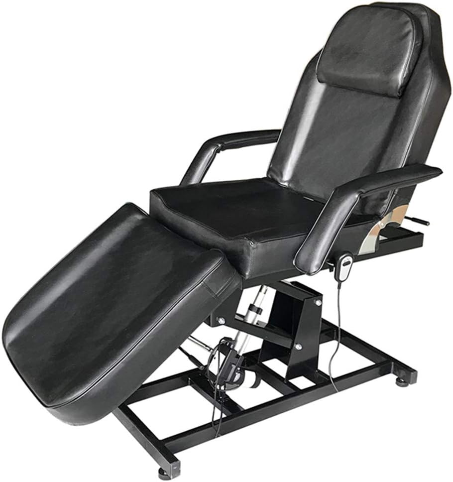 PALDIN Electric Massage Table 3 Section Adjustable Bed Couch Beauty Salon Recliner Chair Treatment Tattoo Facial SPA Massaging Bed (White)(Includes 2 packages) (Black)