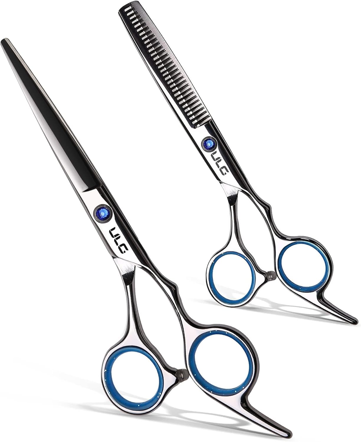 Hair Cutting Scissors Thinning Shears Kit ULG Professional Barber Hairdressing Texturizing Salon Razor Edge Scissor Japanese Stainless Steel 6.5 inch