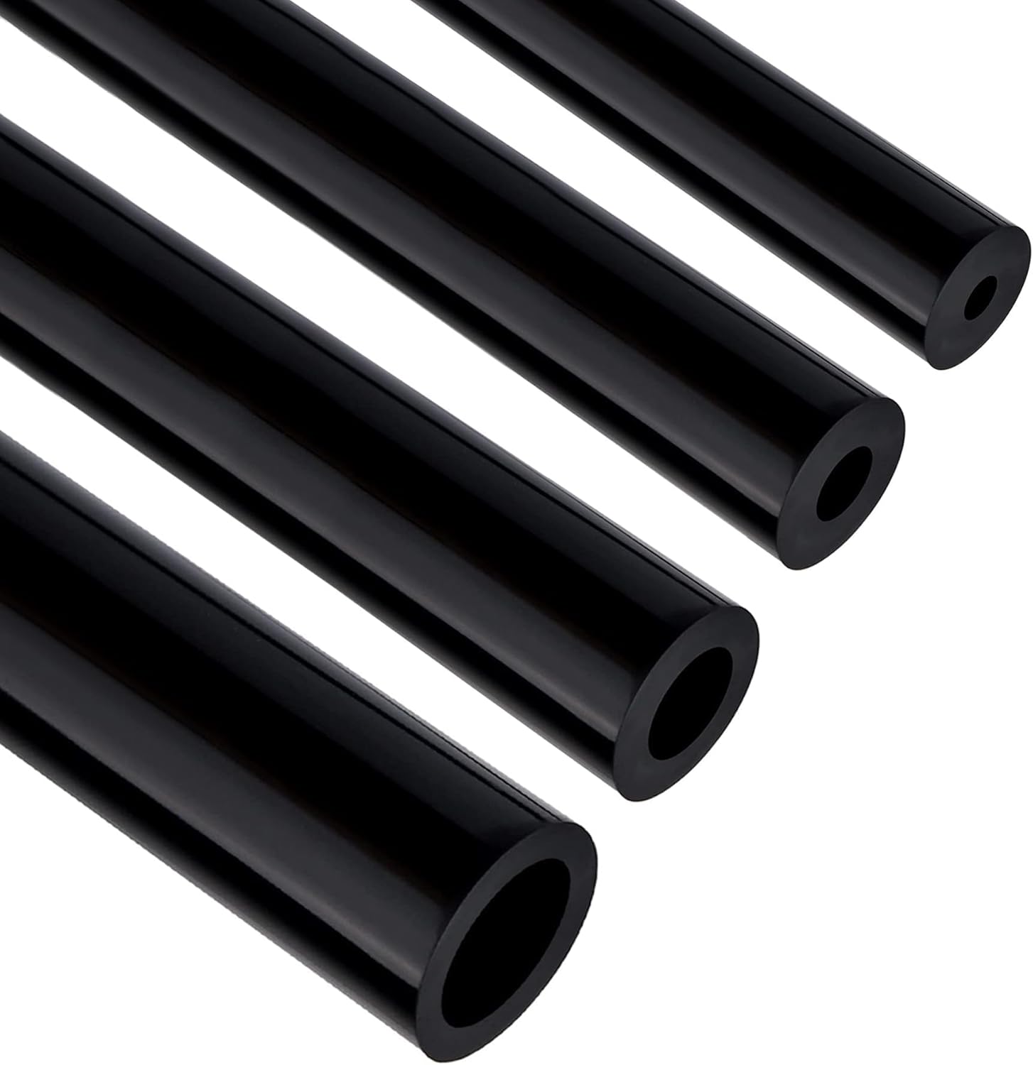 EVIL ENERGY 5/32 1/4 5/16 1/2 Silicone Vacuum Tubing Hose Line Kit 5FT 130PSI Max Pressure Black (4mm 6mm 8mm 12.7mm)