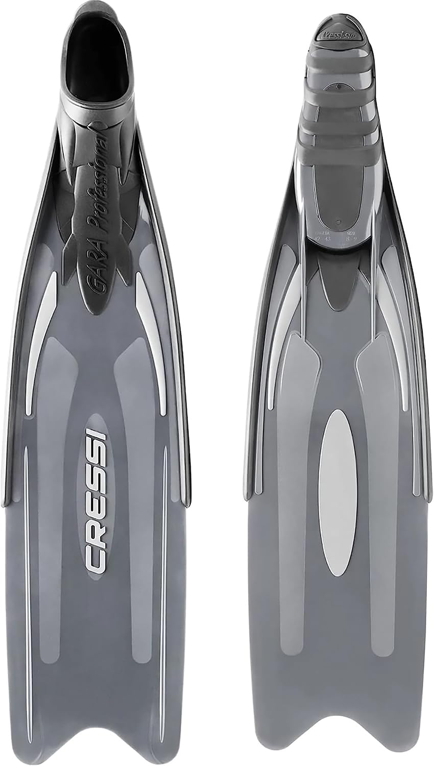 Soft Full Pocket Long Blade Fins for Freediving Speafishing | Gara Professional LD Made in Italy by Cressi: Quality Since 1946