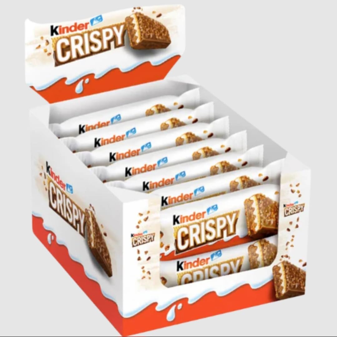 Kinder Crispy Chocolate Bars, 14 Pack x 34g, Display Box