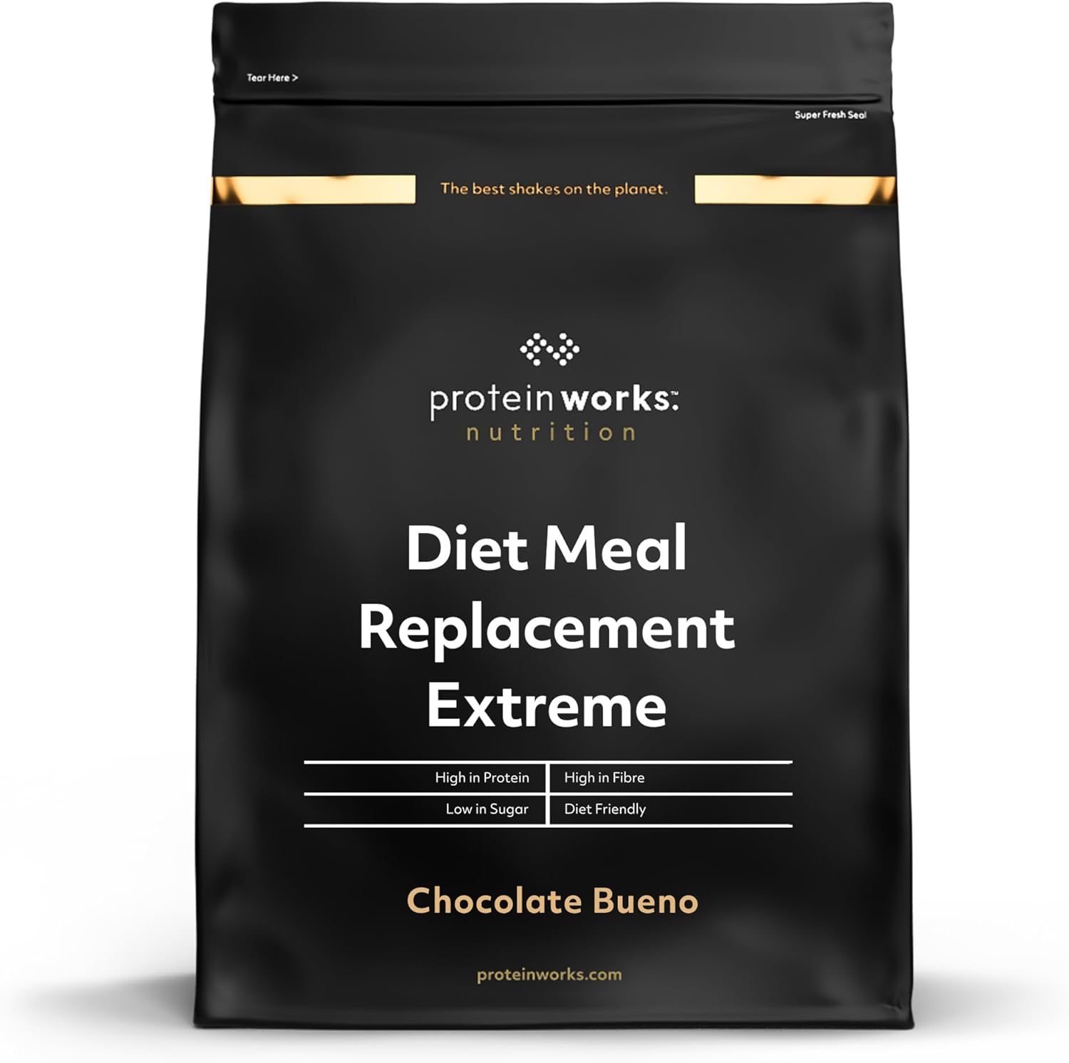 Protein Works - Diet Meal Replacement Extreme, Supports Healthy Weight Loss, Complete Nutrition, Low Calorie, Low Sugar, 23 Vitamins & Minerals, Chocolate Bueno, 16 Meals, 1kg