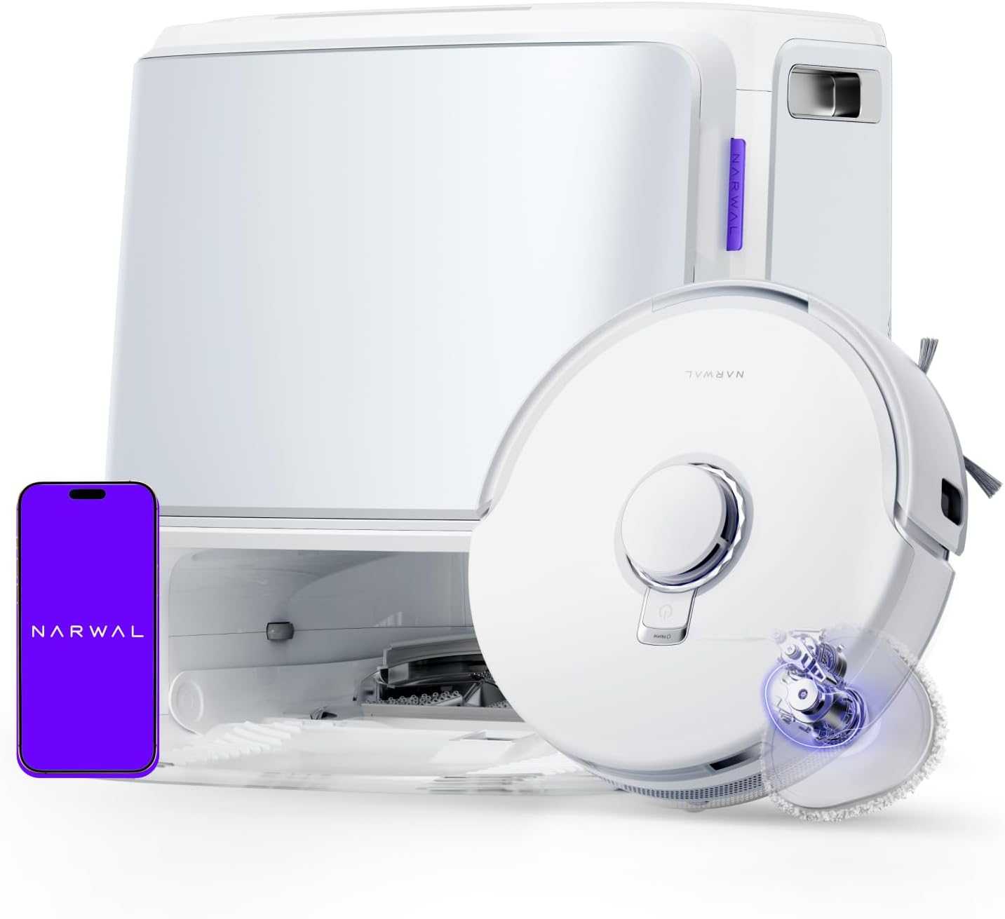 NARWAL Freo Z10 Robot Vacuum and Mop Combo, 15000Pa, Self Emptying