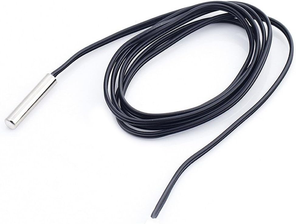 5pcs NTC 10K Ohm 1% 3435 Thermistor Temperature Sensor Cylinder Probe 1.5m Wire