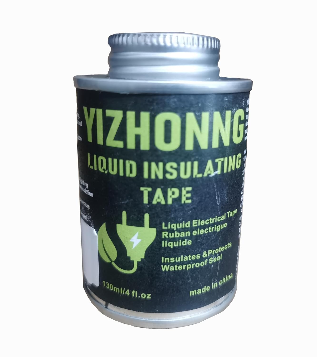 Liquid Electrical Tape Waterproof Liquid Wire Insulation Rubber Quick-Drying High Temperature Black, Flame Retardant