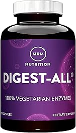 MRM Nutrition Digest-All ® | Digestive Enzymes | Improved Digestion and Absorption | Lactase + Amylase + Lipase| May Help with Bloating and Gas| 100% Vegetarian | Gluten-Free | 50 Servings