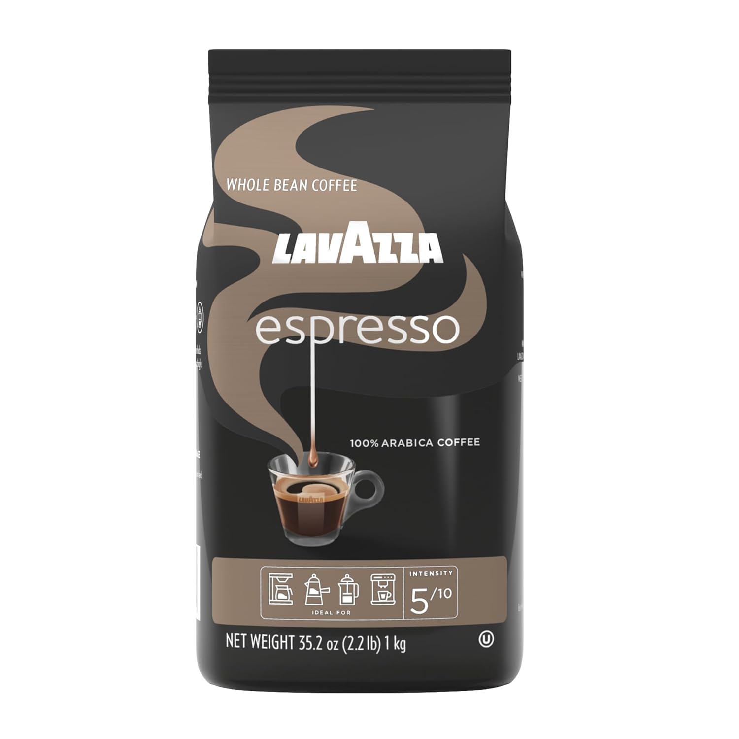 Lavazza Espresso Whole Bean Coffee Blend, Medium Roast, 2.2 Pound Bag (Packaging May Vary) Premium Quality, Non GMO, 100% Arabica, Rich bodied