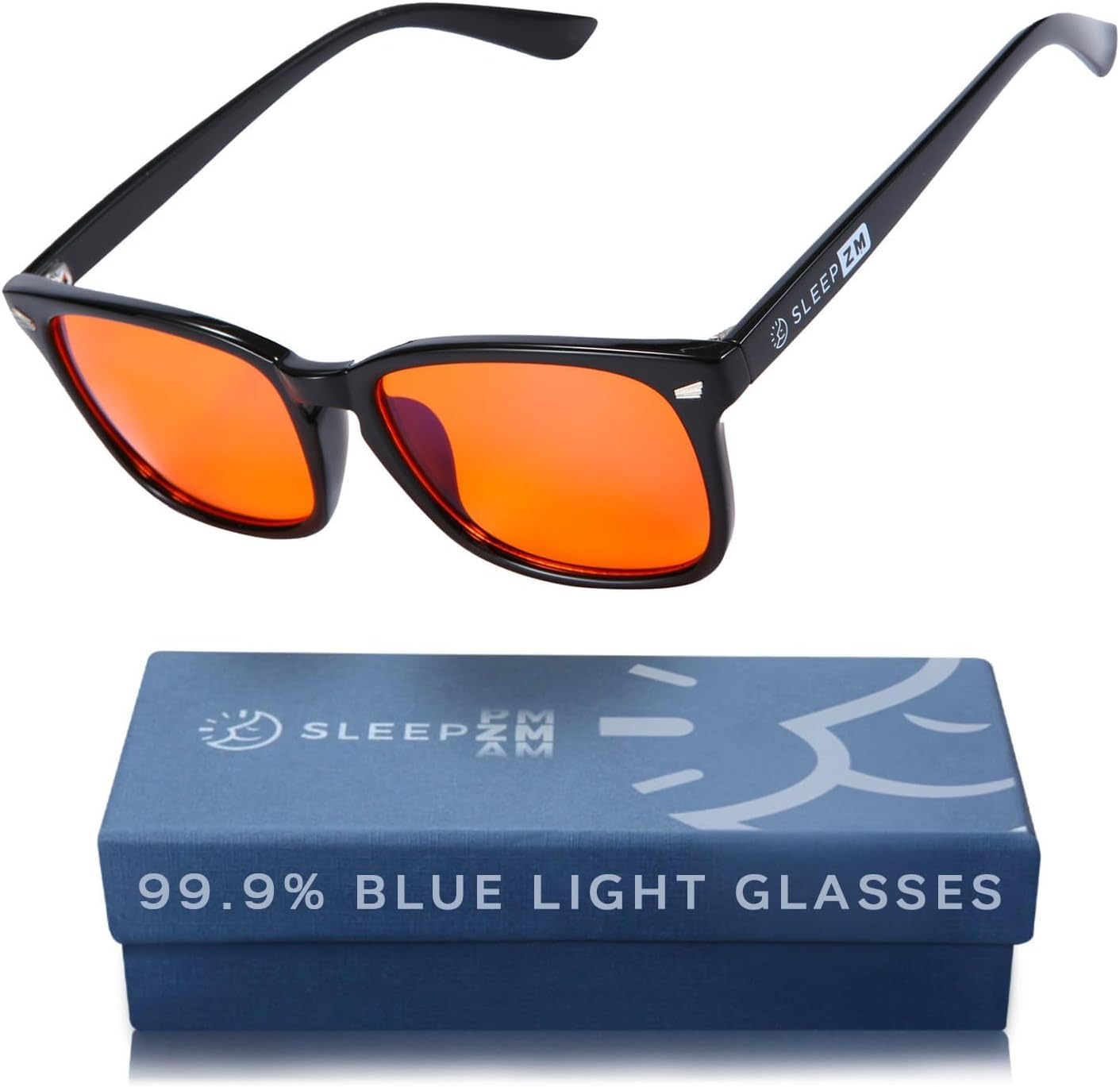 100% Blue Light Blocking Glasses - Women + Men - Better Sleep - Anti Eye Strain Protection - Computer Screens Gaming