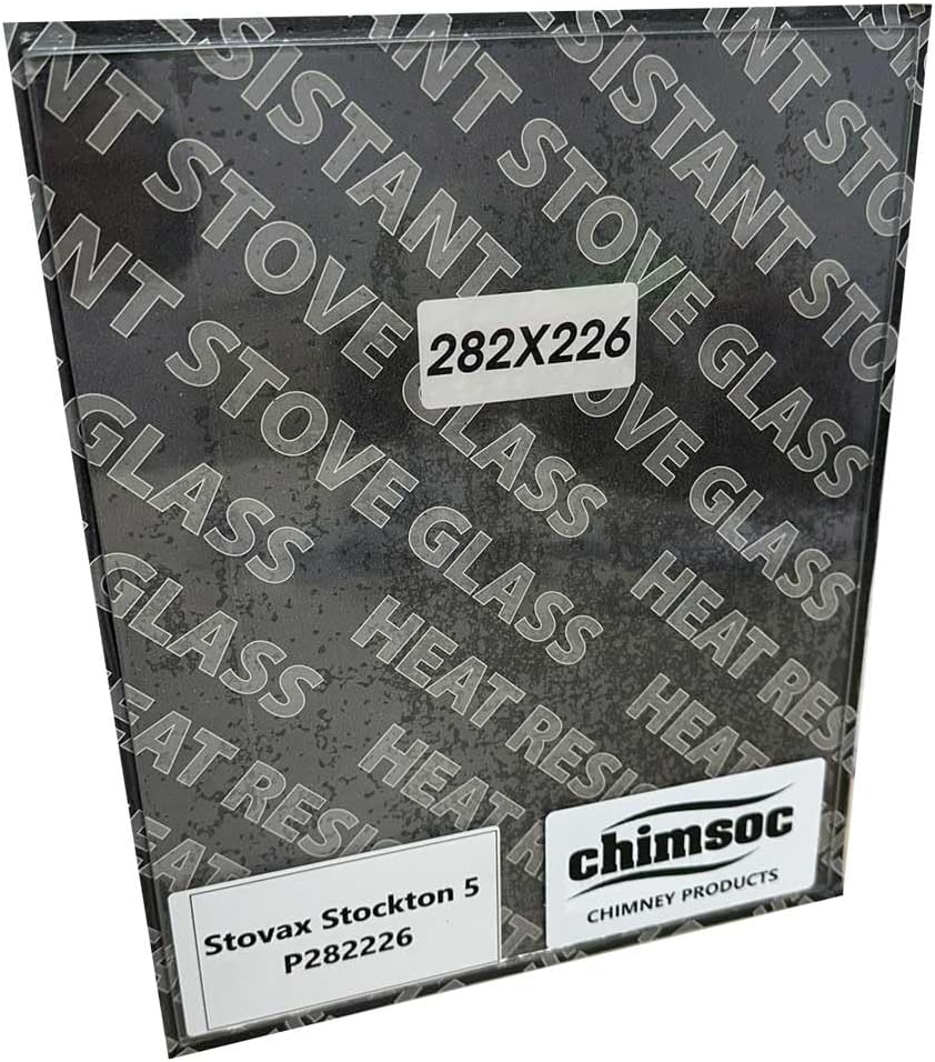 Chimsoc Replacement Stove Glass - Stovax Stockton 5 (282mm x 226mm Rectangular)
