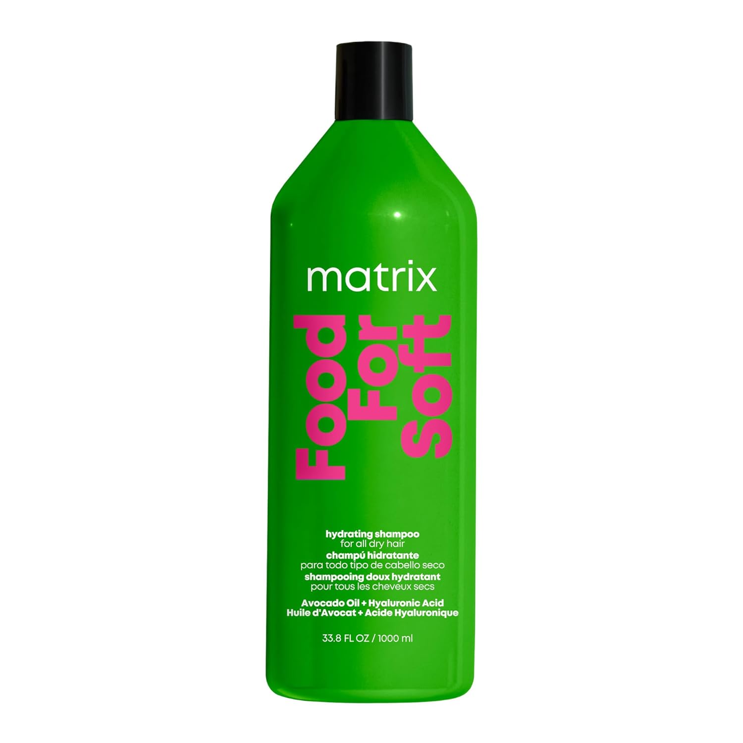 MATRIX Food For Soft Shampoo For Dry and Brittle Hair - Moisturizes and Hydrates, Softens and Smooths, With Avocado Oil & Hyaluronic Acid, Vegan