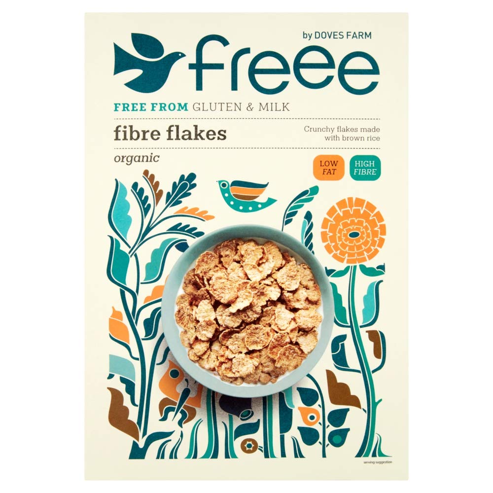 DOVES FARM Organic Fibre Flakes Cereal, 375 GR