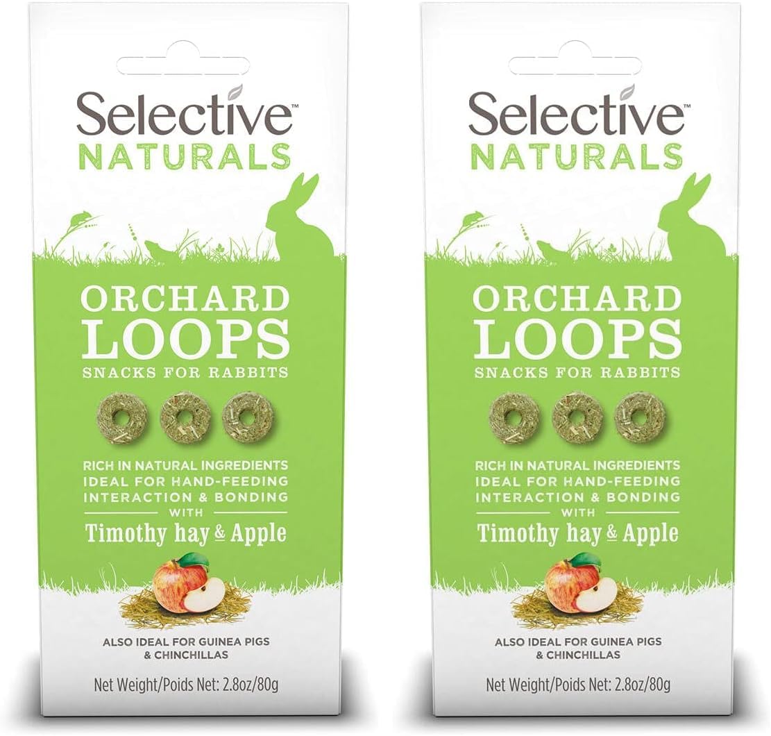 Supreme Petfoods Selective Naturals Orchard Loops with Timothy Hay & Apple, 80 g (Pack of 2)