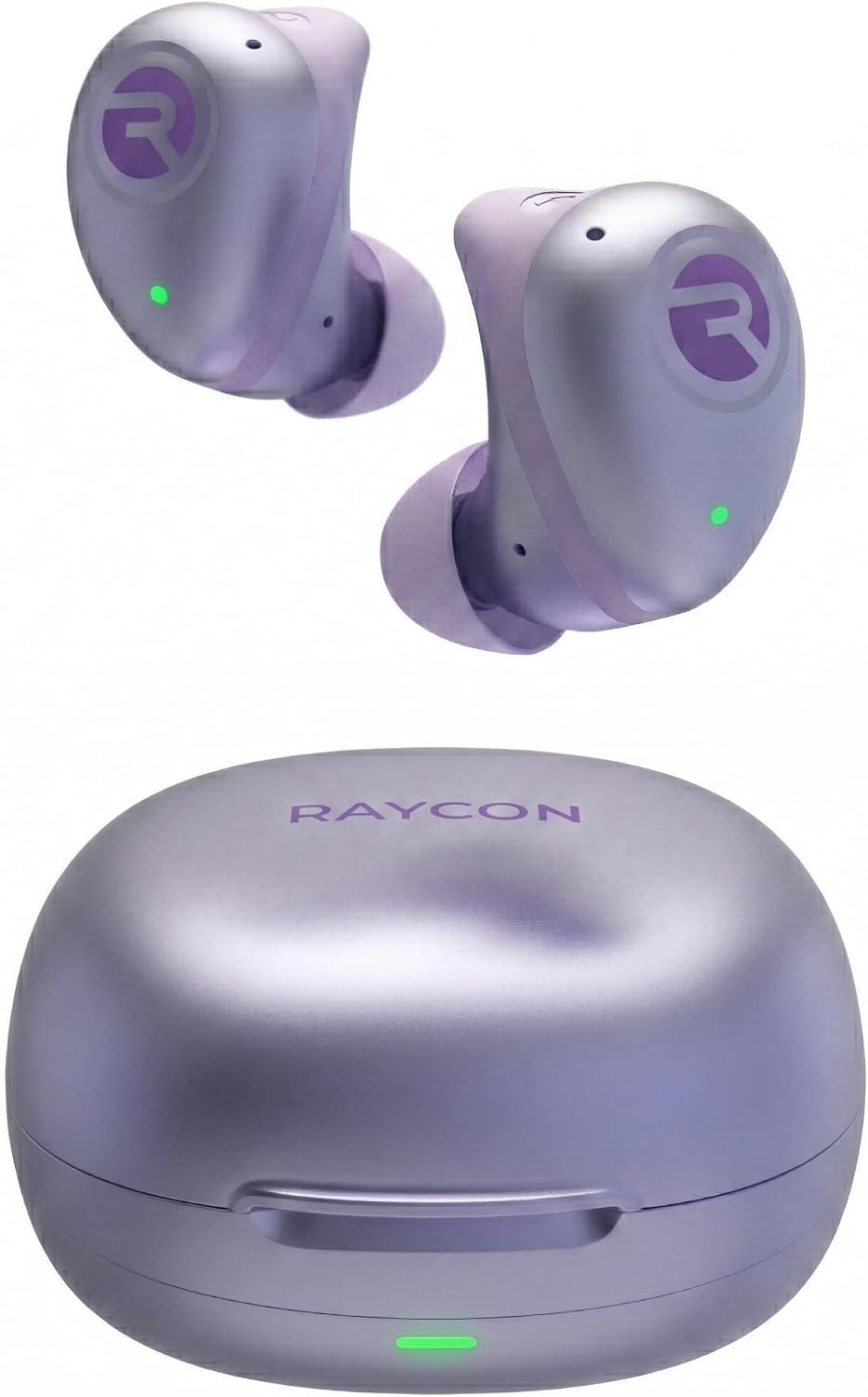 Raycon Fitness Bluetooth True Wireless Earbuds with Built in Mic 56 Hours of Battery IPX 7 Waterproof and Charging Case with Talk, Text, and Play Bluetooth 5.2 Portable Sport (Purple)