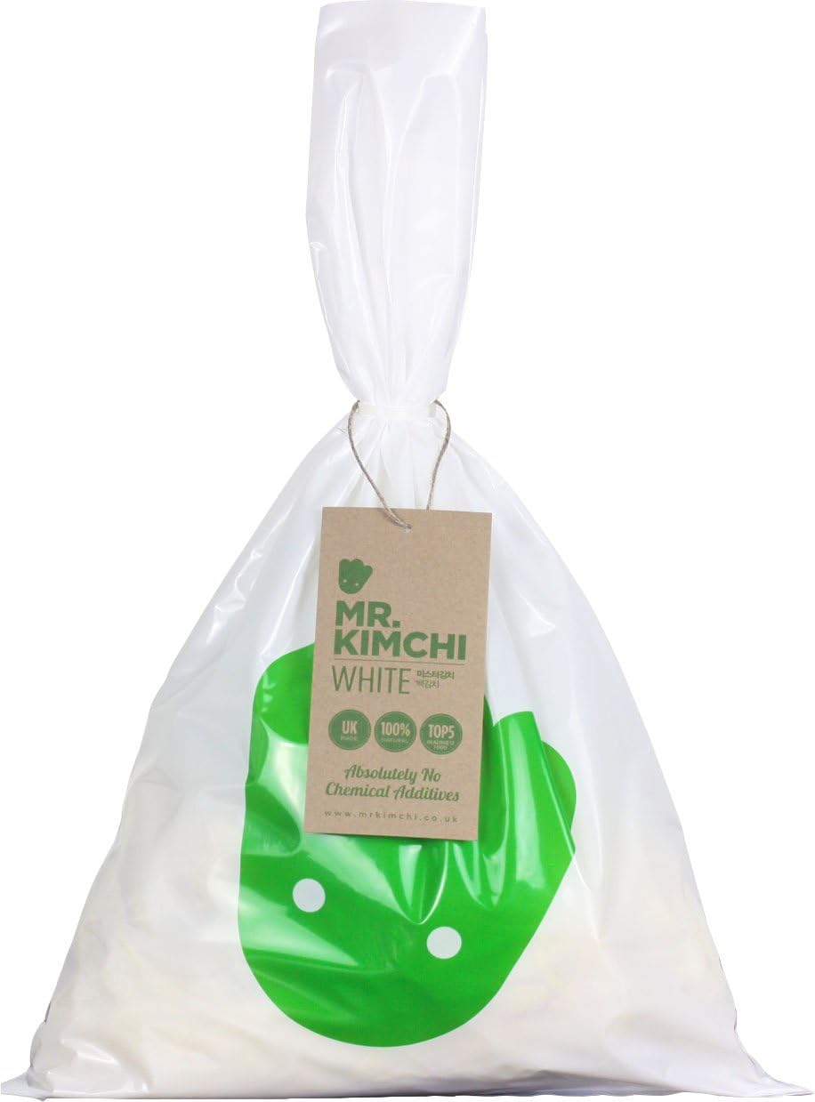 2KG Freshly UK Made Vegetarian Kimchi Based on Authentic Korean Recipe (No Artificial Additives, Gluten Free, Natural Fermentation, Natural Probiotics)