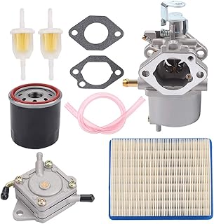 Tvent FE290 Carburetor + 1014523 Fuel Pump Replacement for Golf Cart Club Car DS Precedent Turf Carryall Carb 1018056-01 101805601 1019056-01 101905601 1016438 1016439 1016440 1016441 17561 1998-UP