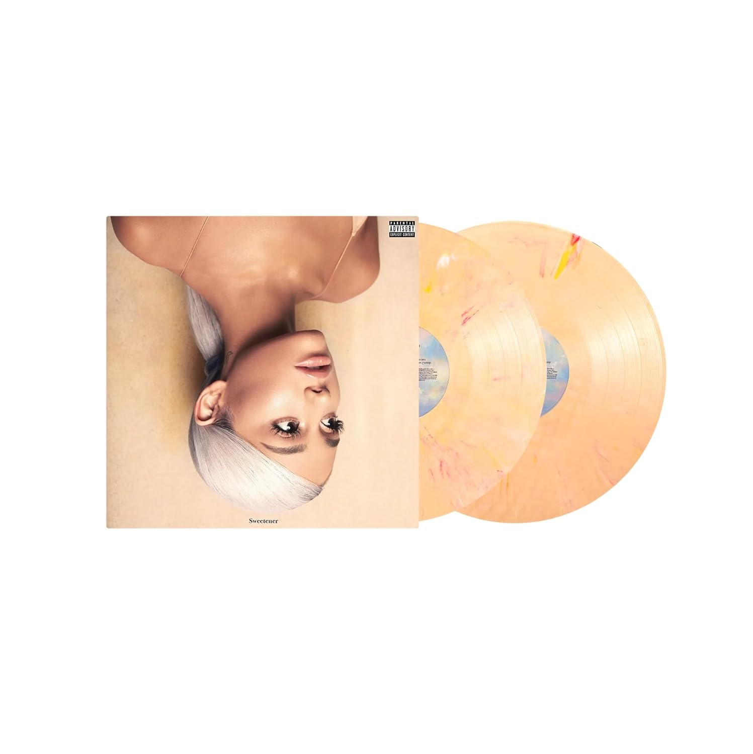 Ariana Grande Sweetener Peach Colored Opaque Webstore Record