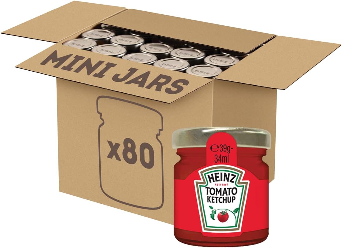 Heinz Tomato Ketchup Roomservice Jars 80x34ml
