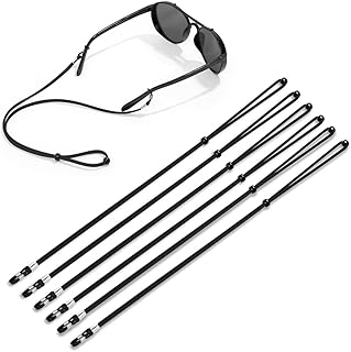 Glasses Strap(6 PCS) Sports Eyeglass Strap,Adjustable Sunglasses Lanyard Neck Holders Cord Retainer for Men Women