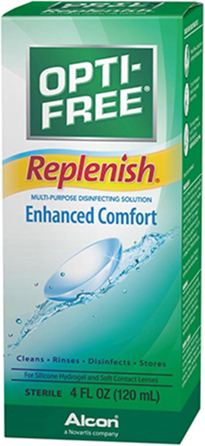 Opti-Free Replenish (New) Size 4z Opti-Free Replenish Solution for Silicon Hydrogil and Soft Contact Lenses