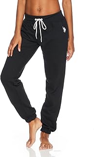 U.S. Polo Assn. Womens Sweatpants - French Terry Lounge Pants Sweats - Breathable, Comfy Joggers for Women No Pockets