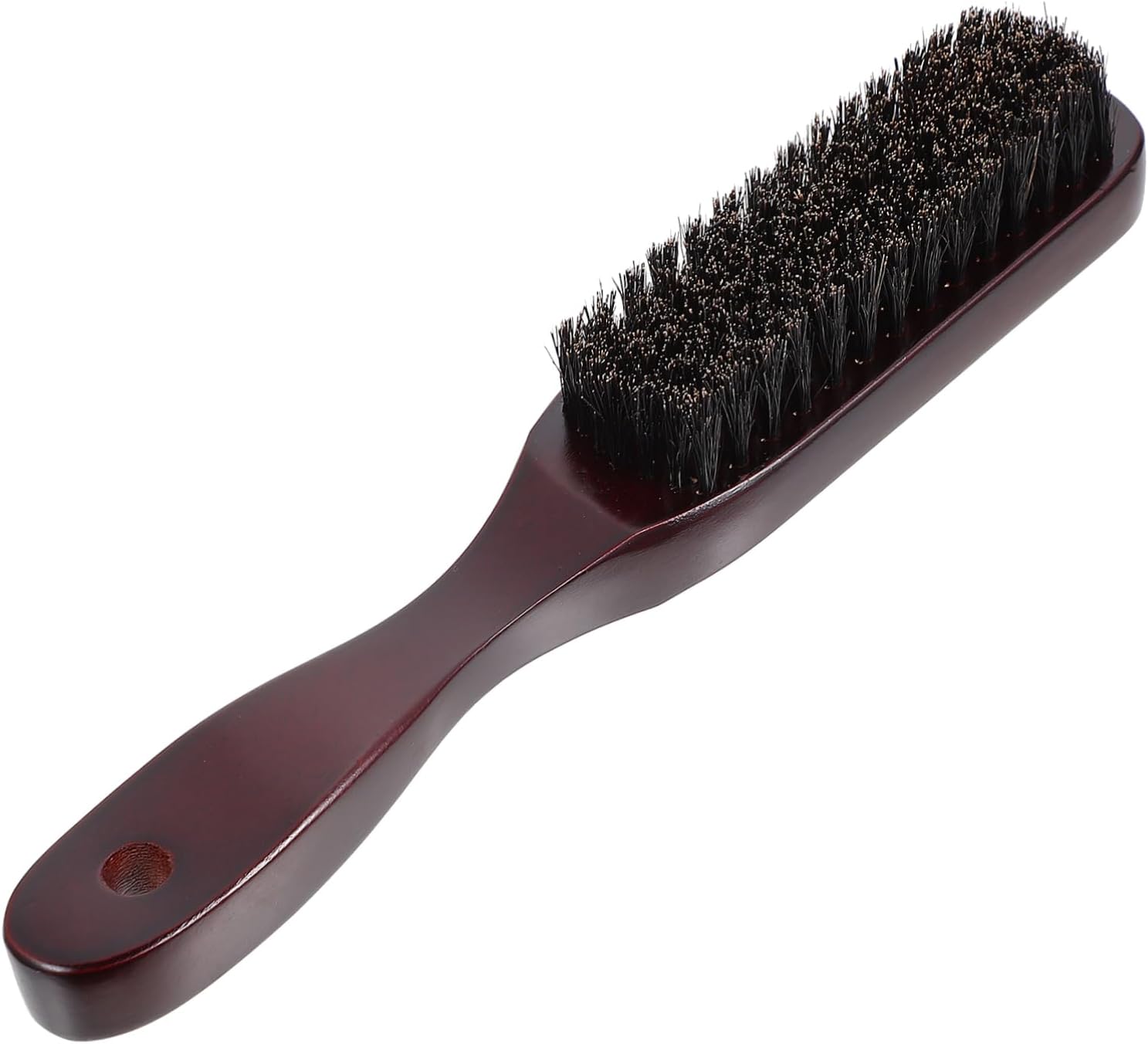 NIYANGLE 1Pc Wooden Mustache and Beard Brush Ergonomic Personal Care Tool for Men Stylish and Lightweight Shaving Brush for Beard Grooming and Care