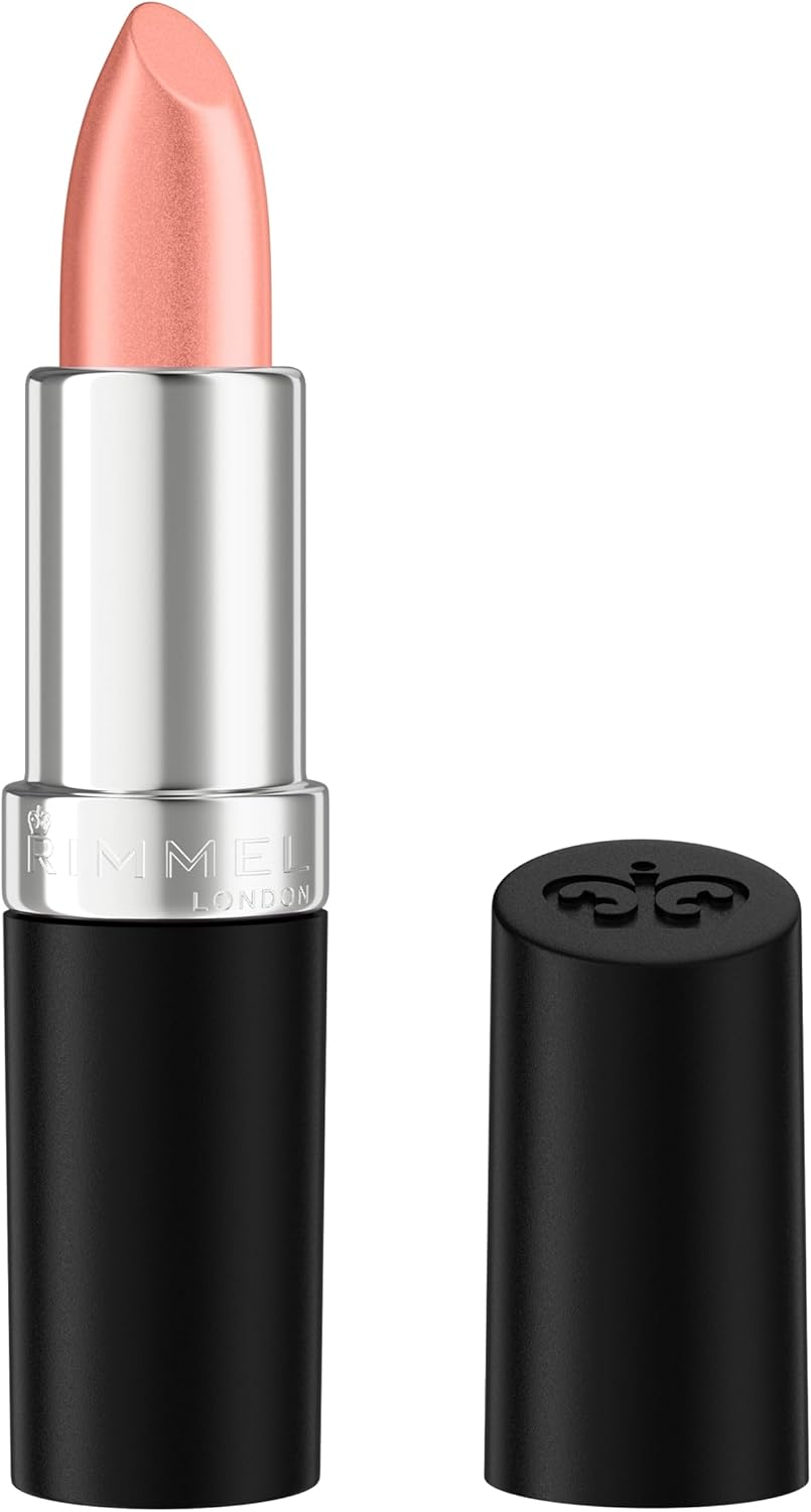 Rimmel Lasting Finish Lipstick 206 Pink-Key-Promise, Creamy Satin Finish, Long Lasting 8 HR Wear, Comfortable Formula, Rich Pigment