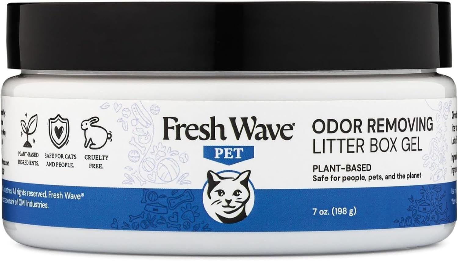 Fresh Wave Odor Removing Litter Box Gel, 7 oz. | Safer Pet Odor Eliminator for Home and Litter Box Area
