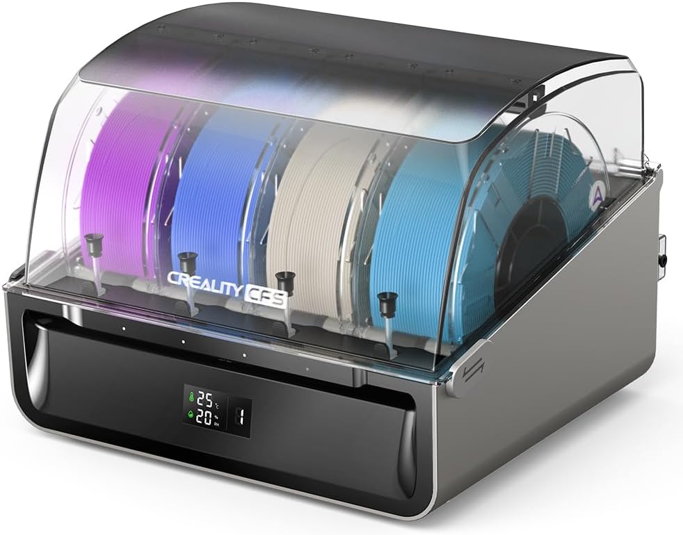 Creality CFS 3D Printer Multi Color Auto Filament System, Anti-Moisture Filaments Storage, Supports 4 Parrelle Systems 16 Colors Printing for K2 Plus