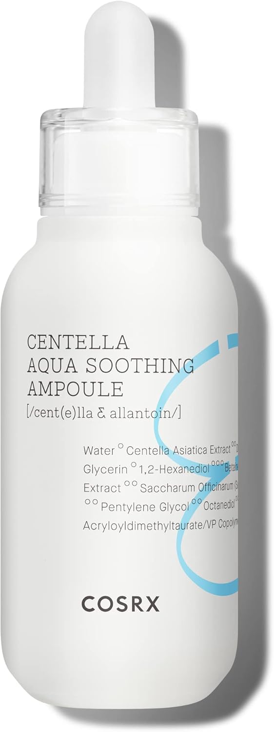COSRX Hydrium Centella Aqua Soothing Ampoule | 40ml/1.35 fl.oz | Centella Asiatica (Cica) 42% Lightweight Facial Moisturiser Essence | Daily Serum | Korean Skin Care, Animal Testing Free, Paraben Free